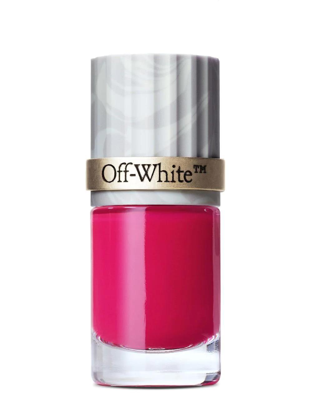 Off-white Matte Nail Polish In Red