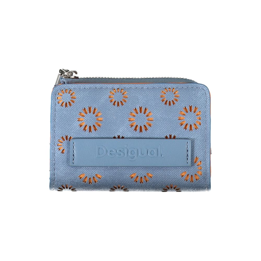 Shop Desigual Light Blue Polyester Wallet