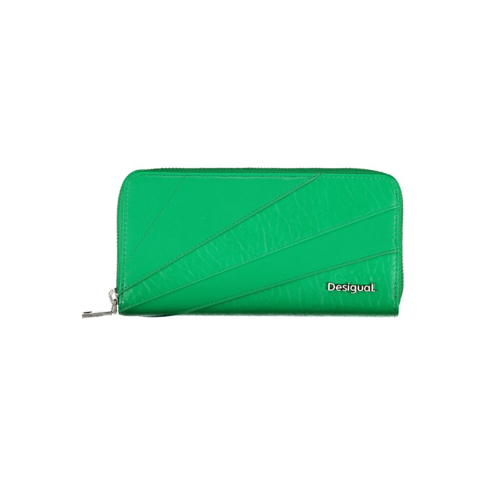 Shop Desigual Green Polyethylene Wallet