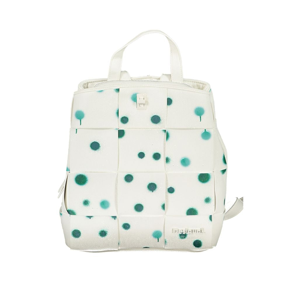 Shop Desigual White Polyethylene Backpack