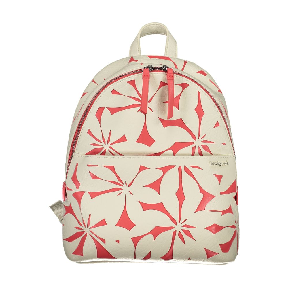 Shop Desigual White Polyethylene Backpack