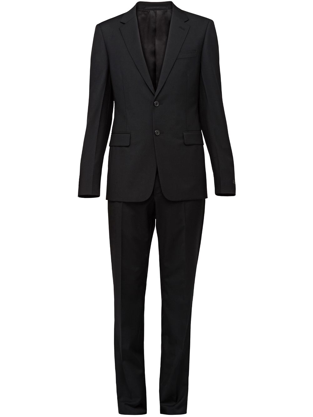 Prada Slim Fit Two Piece Suit In Blue