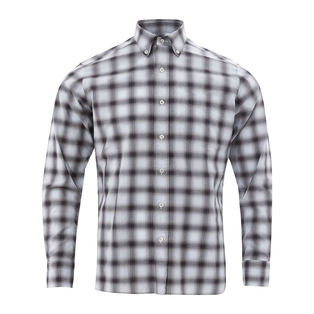 Tom Ford Sleek Gray Cotton Shirt For Men