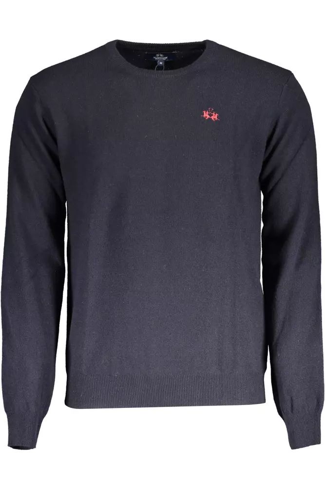 La Martina Elegant Blue Wool-Blend Sweater For Men - XL