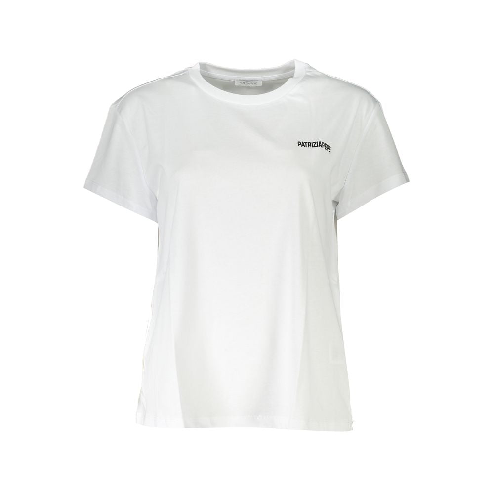 Shop Patrizia Pepe White Cotton Tops & T-shirt