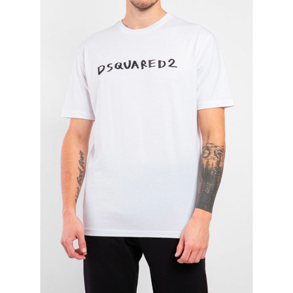 Dsquared² White Cotton T-shirt
