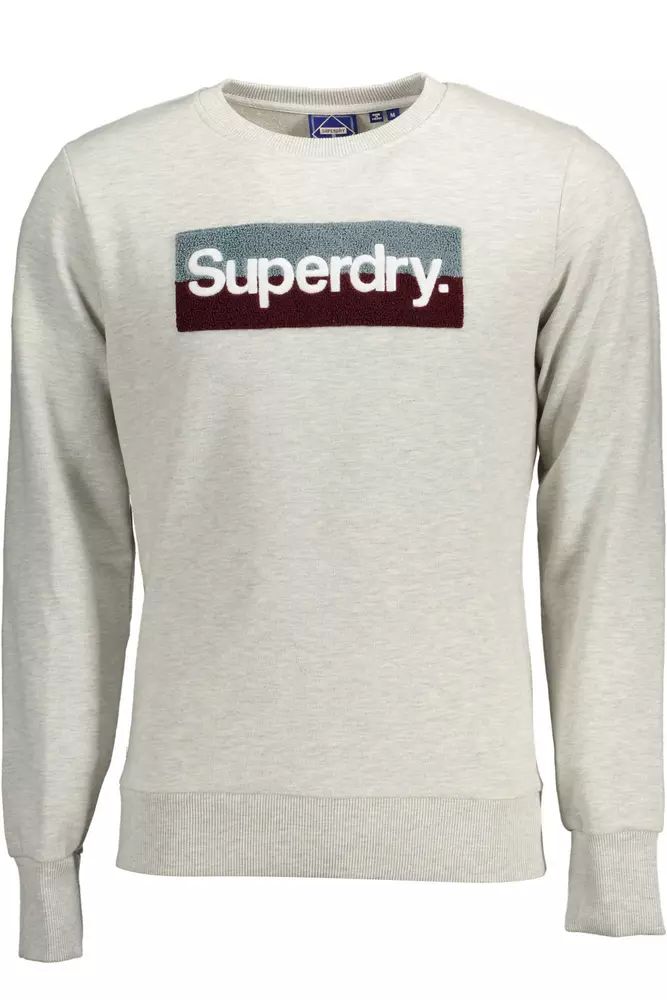 Superdry Gray Cotton Sweater - XXL