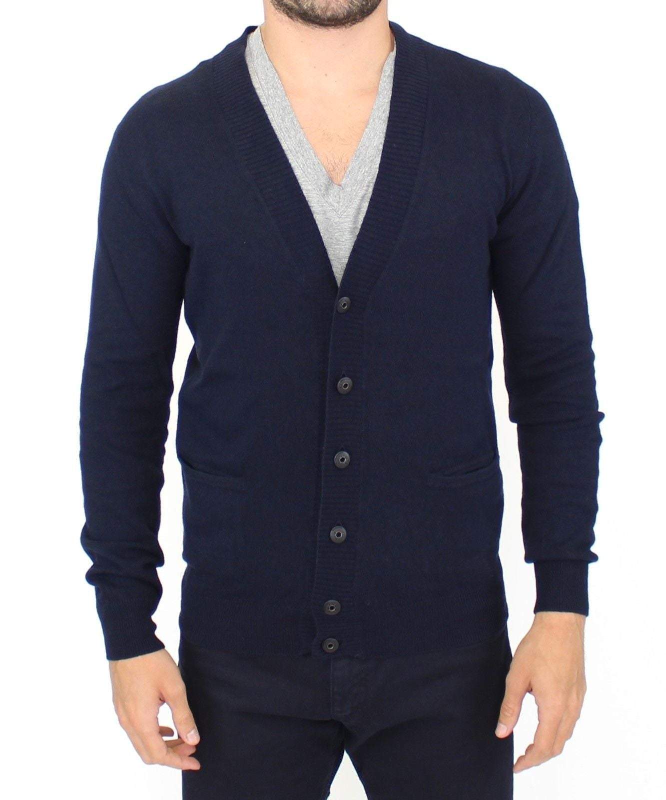 ERMANNO SCERVINO Men  Wool Cashmere  Cardigan Pullover Sweater - IT52 | L