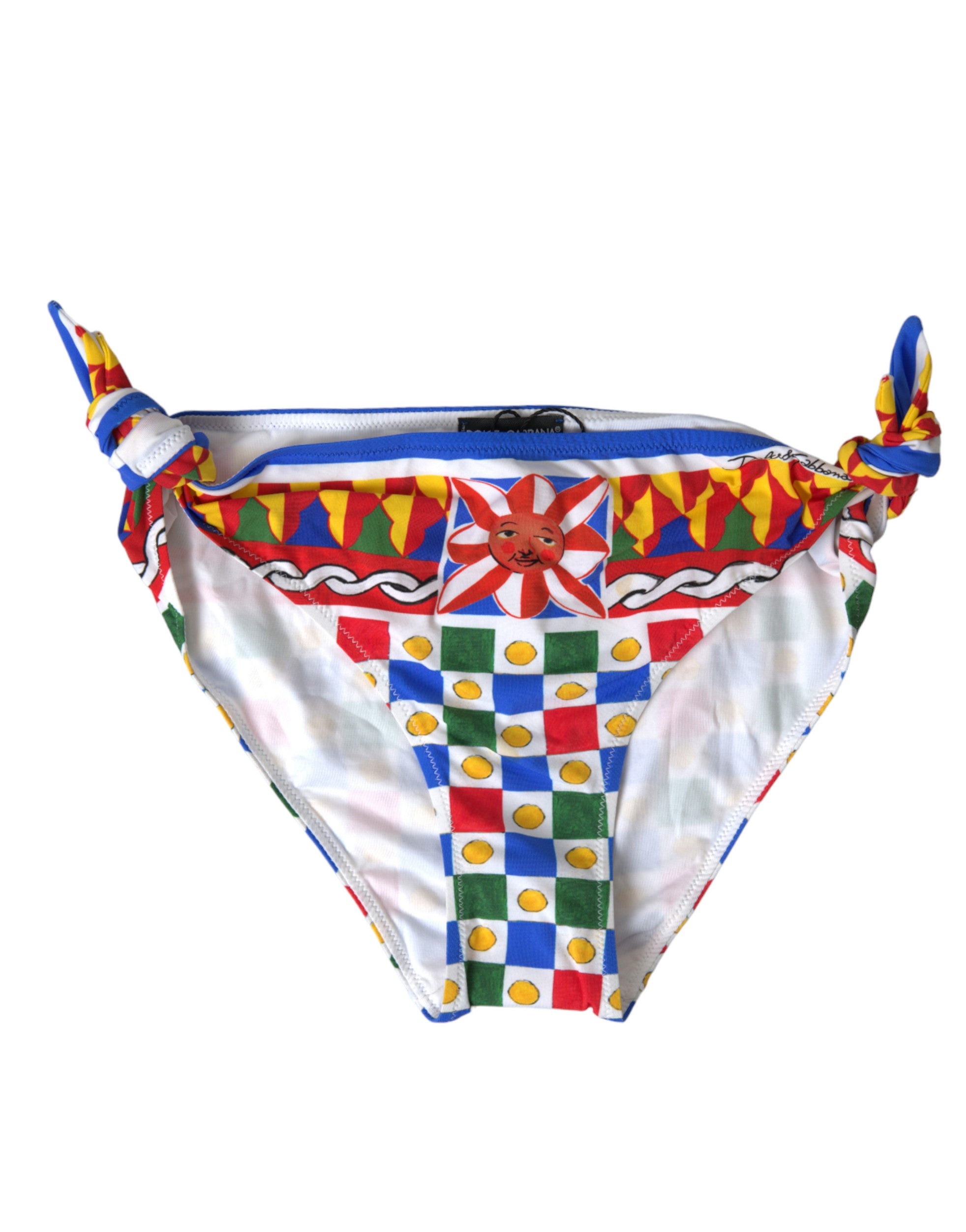 Dolce & Gabbana Multicolor Carretto Bottom Swim Beachwear Bikini - IT5 | XL