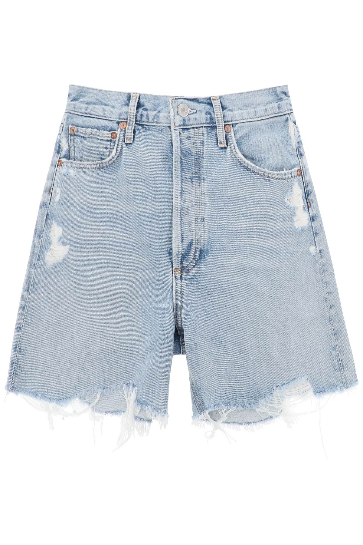 Agolde Stella Denim Shorts - 26 Celeste