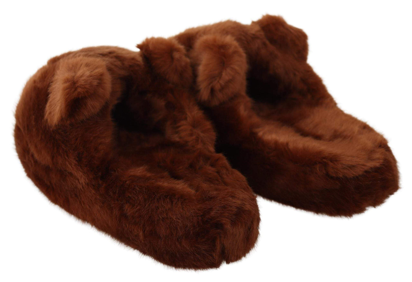 Dolce & Gabbana Brown Teddy Bear Slippers Sandals Shoes | Seymayka –  SEYMAYKA