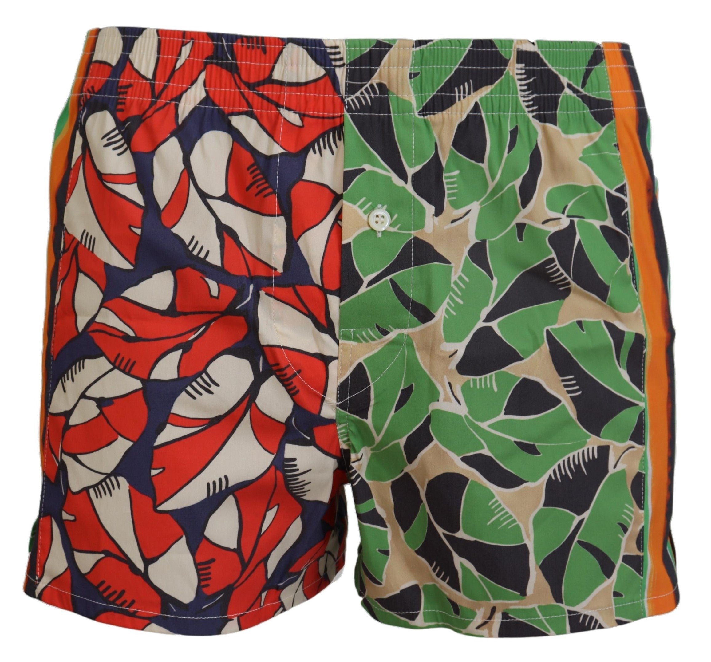 DsquaredÂ² Multicolor Floral Print Men Beachwear Shorts Swimwear - IT48 | M