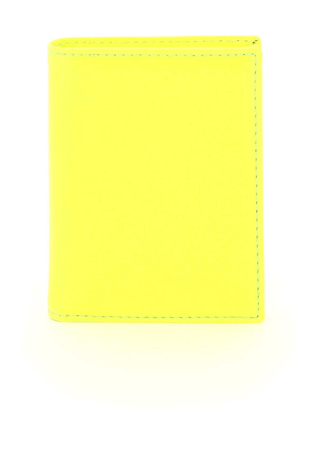 Comme Des Garcons Wallet Fluo Leather Bifold Wallet - OS Fluo