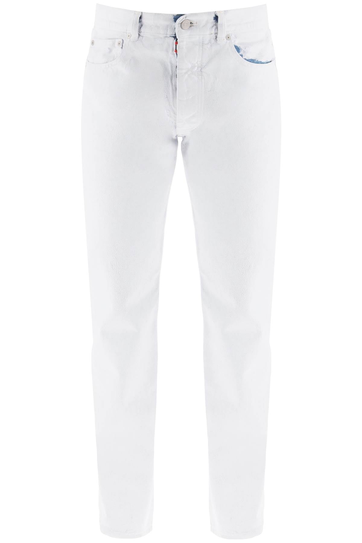 Maison Margiela Jeans In Coated Denim - 30 Bianco