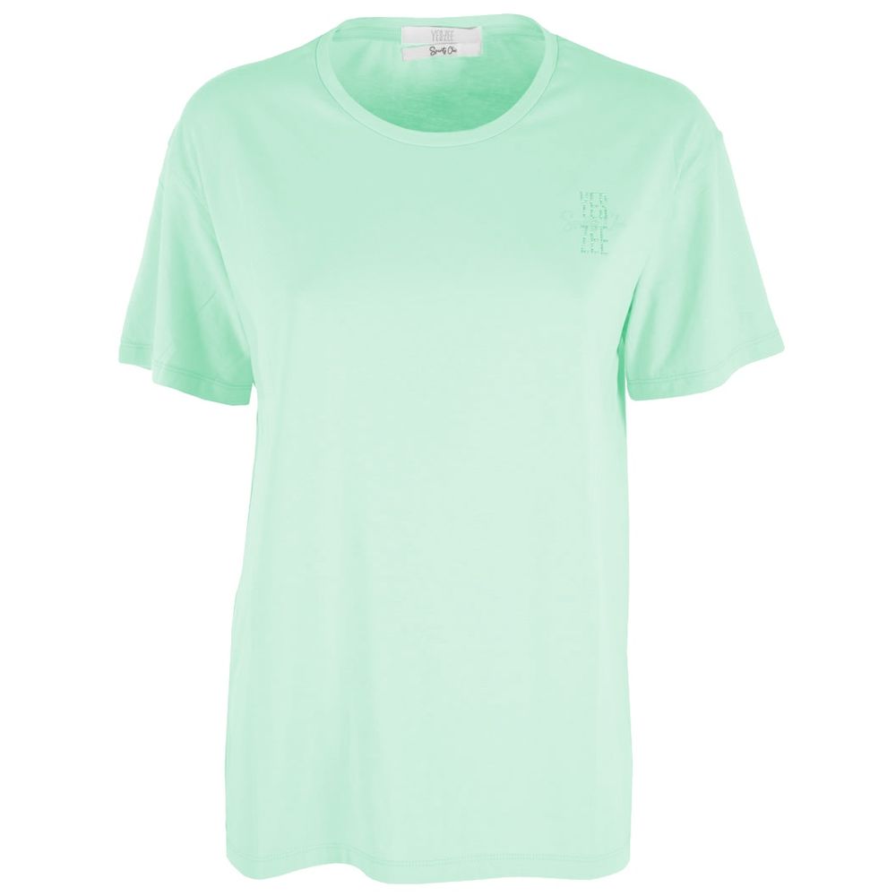 Shop Yes Zee Green Cotton Tops & T-shirt