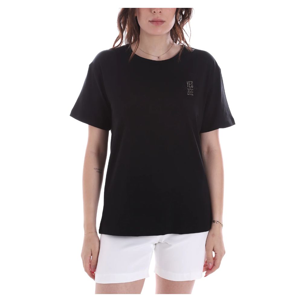 Shop Yes Zee Black Cotton Tops & T-shirt