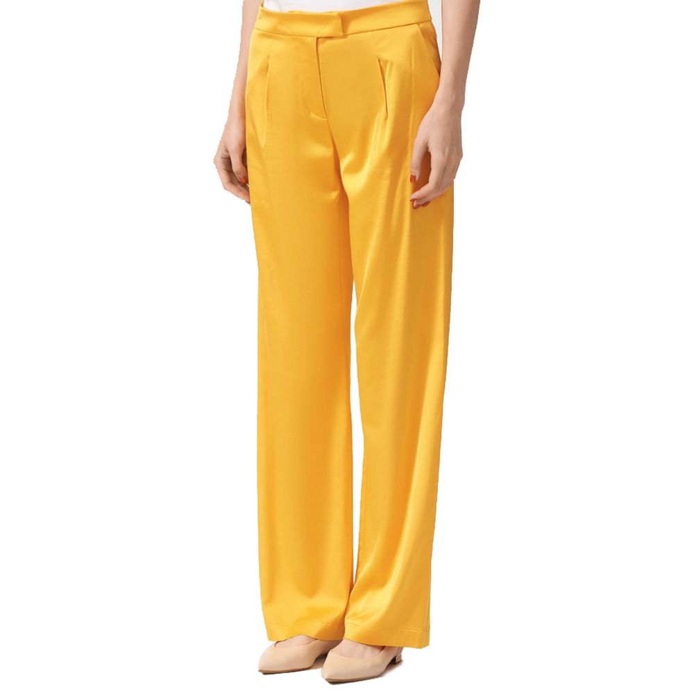 Shop Patrizia Pepe Orange Viscose Jeans & Pant