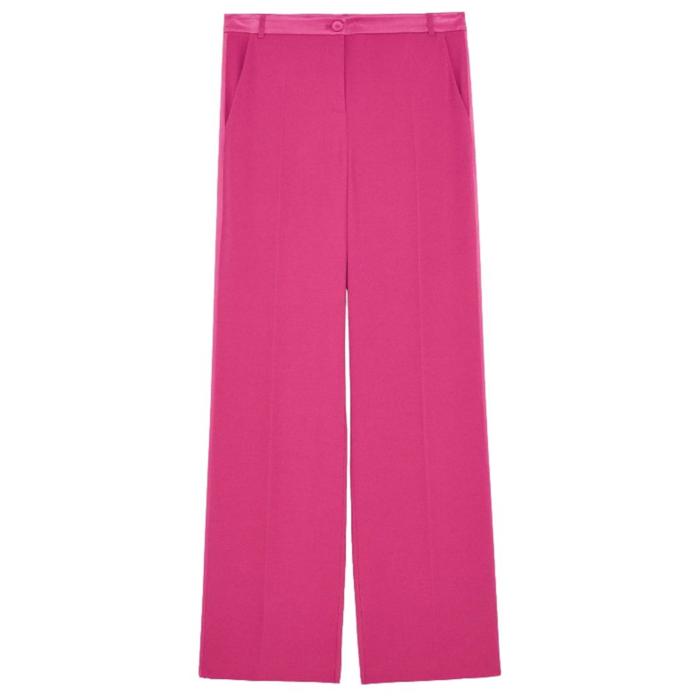 Shop Patrizia Pepe Fuchsia Viscose Jeans & Pant