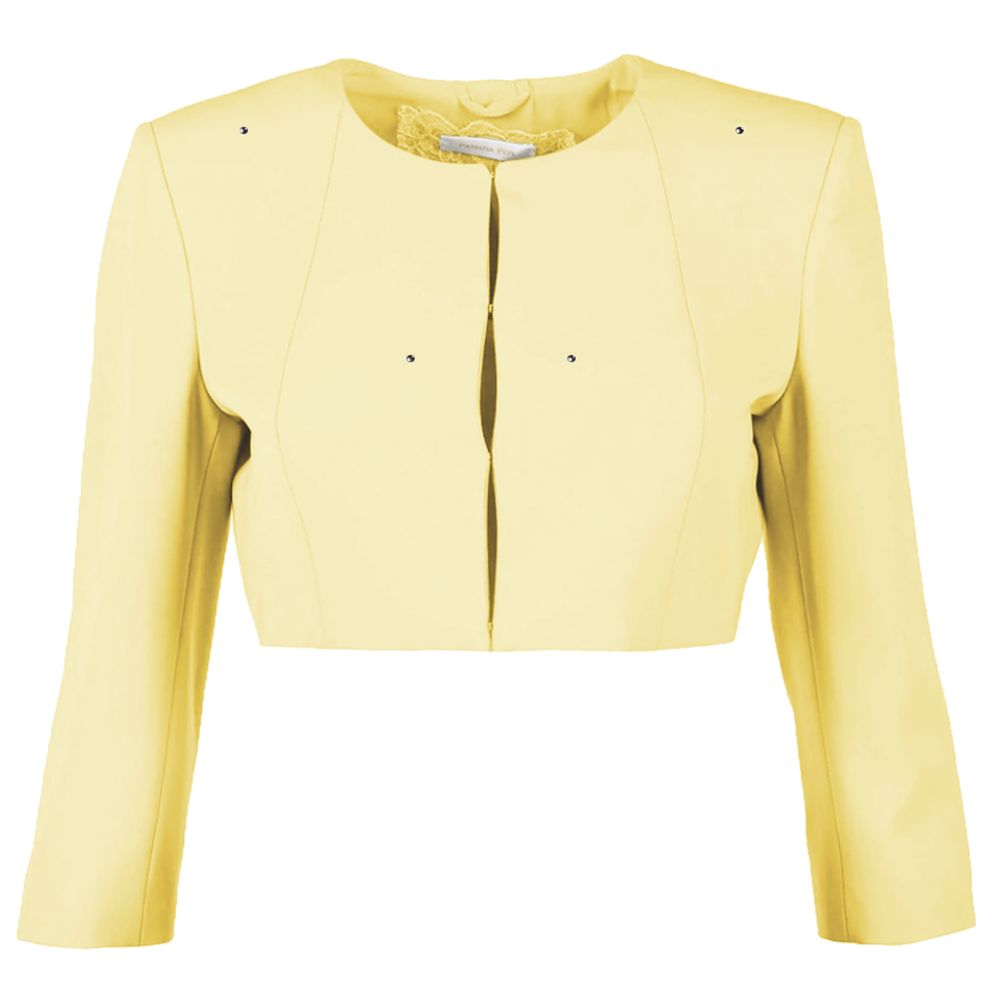 Shop Patrizia Pepe Yellow Polyester Suits & Blazer