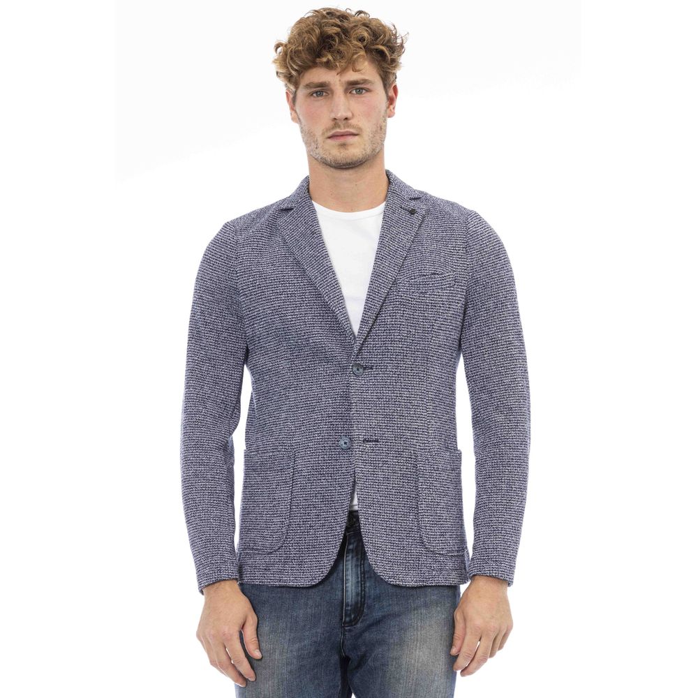 Distretto12 Blue Polyester Blazer - IT46 | S