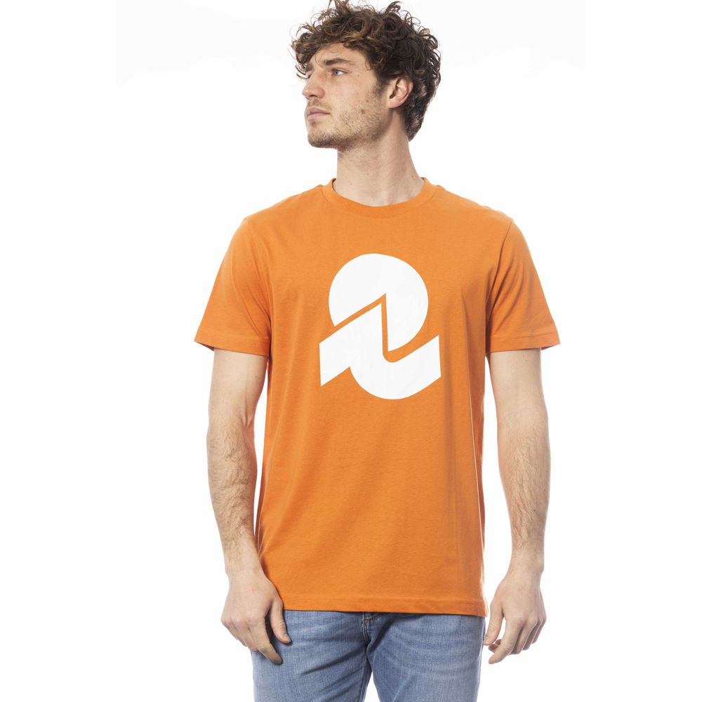 Shop Invicta Orange Cotton T-shirt