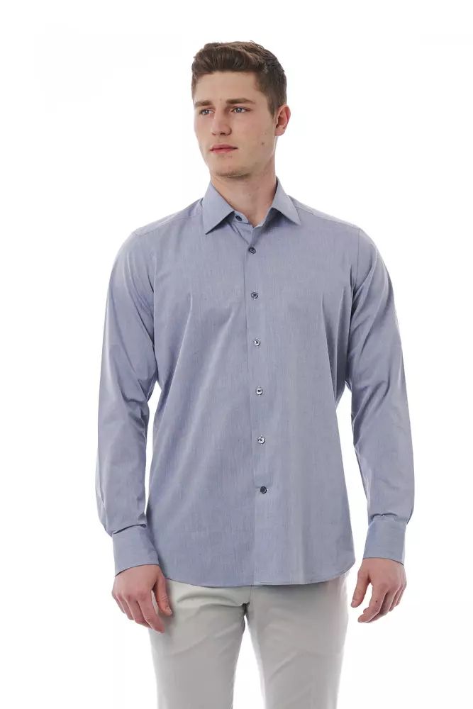 Bagutta Gray Cotton Shirt - L