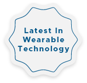 A decagon icon with “Latest in Wearable Technology” content inside.