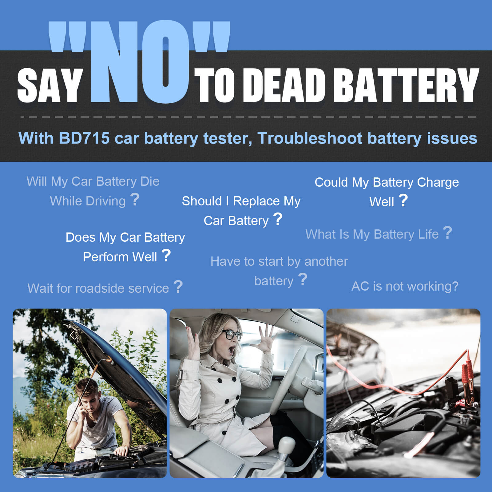 Say "NO" to DEAD Battery by using BD715