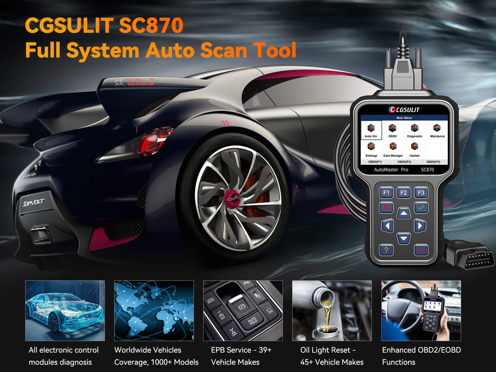 CGSULIT SC870 Full System Auto Scanner.