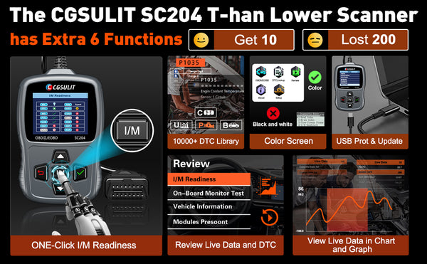 cgsulit sc204 obd2 code reader for cars after 1996