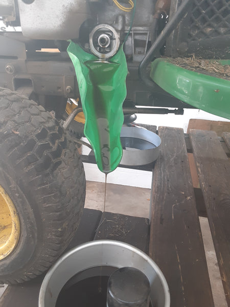 Typical service on a John Deere Rider.