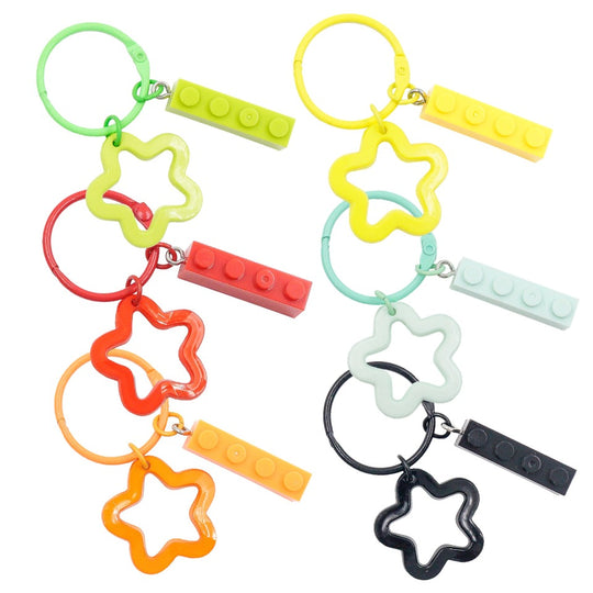 AUGSUN 600pcs Key Chain Rings,200Pcs 25mm Keychain Rings with Chain and 200pcs Jump Rings with 200pcs Screw Eye Pins for Resin,Crafts and Keychains