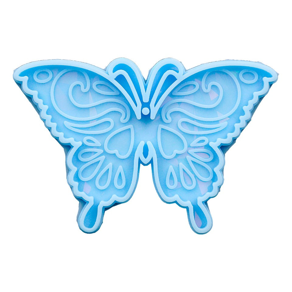 Silicone Mold Turquoise Butterfly for Crafts, Jewelry, Resin, Polymer Clay.