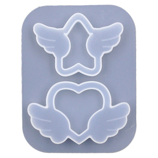 2 Mini Angel Wings Metal Cookie Cutter
