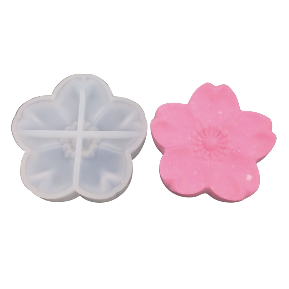 3D Flower Silicone Mold (3 Cavity) | Floral Mold | UV Resin Jewelry Making  | Clear Soft Mold (11mm, 14mm and 19mm)