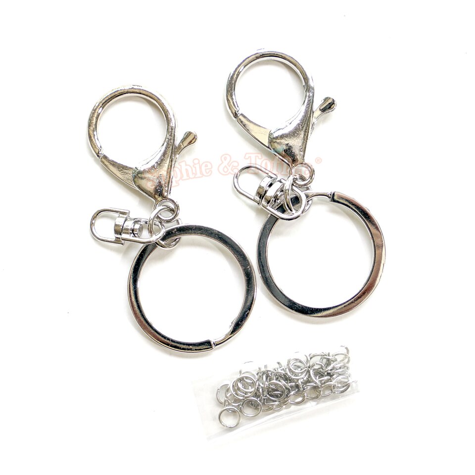 Thumbs Up Key Rings Key Chain Ring Big Lobster Clasp & Swivel Ring Split  Key Ring Key Holder Purse Handbag Charm Connector – Sophie & Toffee