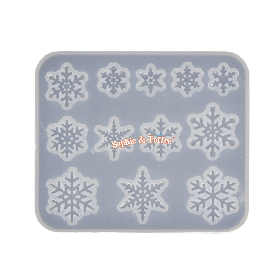 Big Snowflake Clear Silicone Mold, Big Snowflake Silicone Mould, Christmas Ornament Mold, Winter Decoden Pieces Making