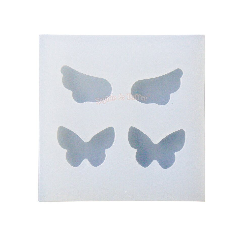 Miniature Butterfly Silicone Mold (2 pieces)