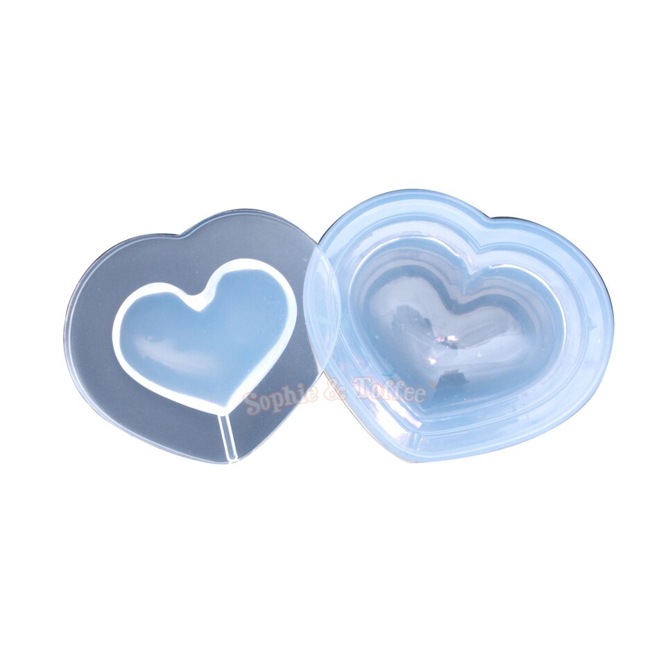 Heart Compact Mirror or Shaker Locket Mold, UV Resin Craft, Resin Craft  Supplies, Resin Jewelry, Resin Silicone Molds