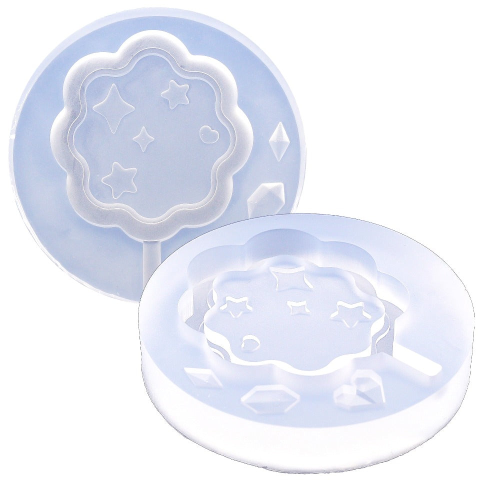 Double Heart Shaker Silicone Mold (2 pieces)