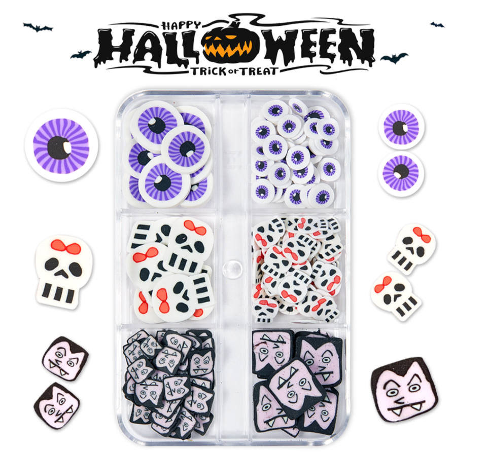 Halloween Trick or Treat Holiday Polymer Clay Fake Sprinkles