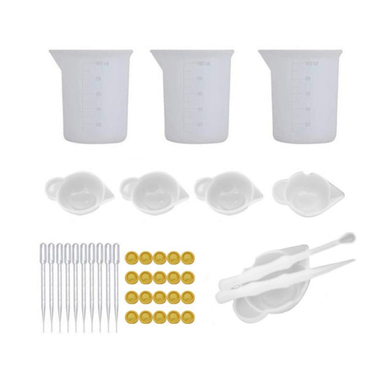 Silicone Resin Mixing Cup Tools Set Diy Crystal Uv Epoxy - Temu