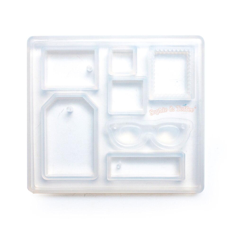 Rectangle Shapes Tag Silicone Mold, Tea Bag Tag Mold, Square Rectangular  Bar Round Charm Silicone Mould, UV Resin Jewellery Making