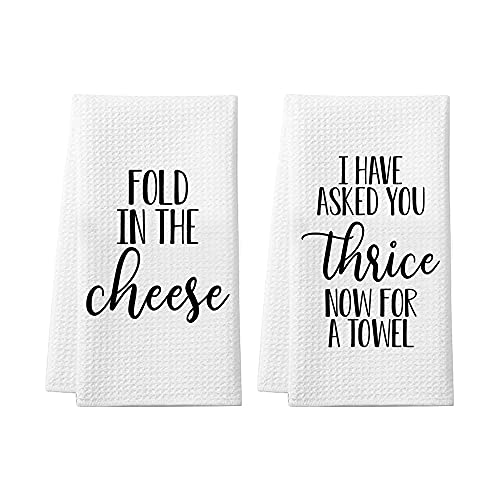 Urban Villa Kitchen Towels Set of 3 20 X 30 Inches Kitchen Towels 100%  Cotton Highly Absorbent Kitchen Towels Ultra Soft With Mitered Corners