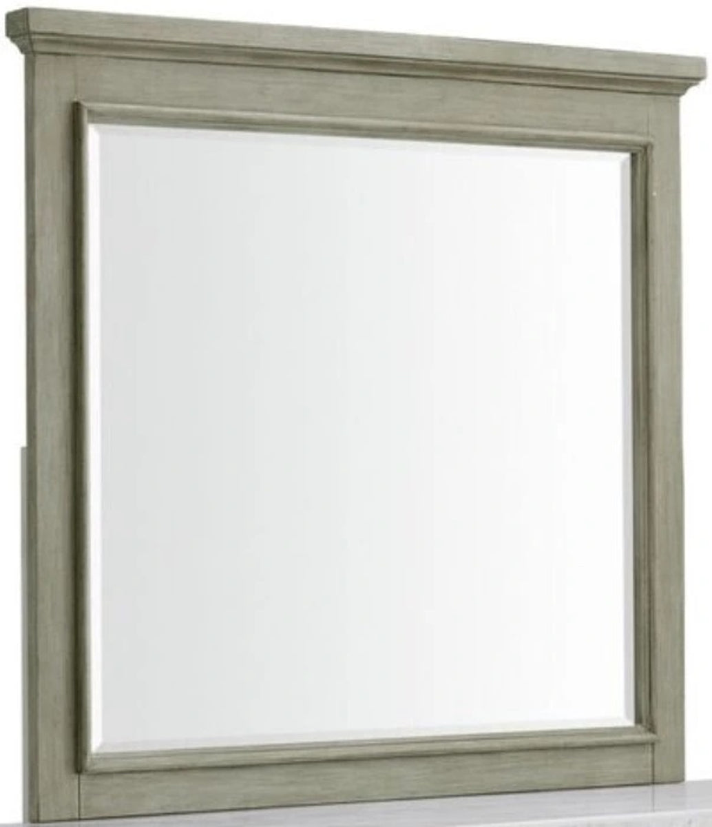 Elements International Kendari Mirror in Grey