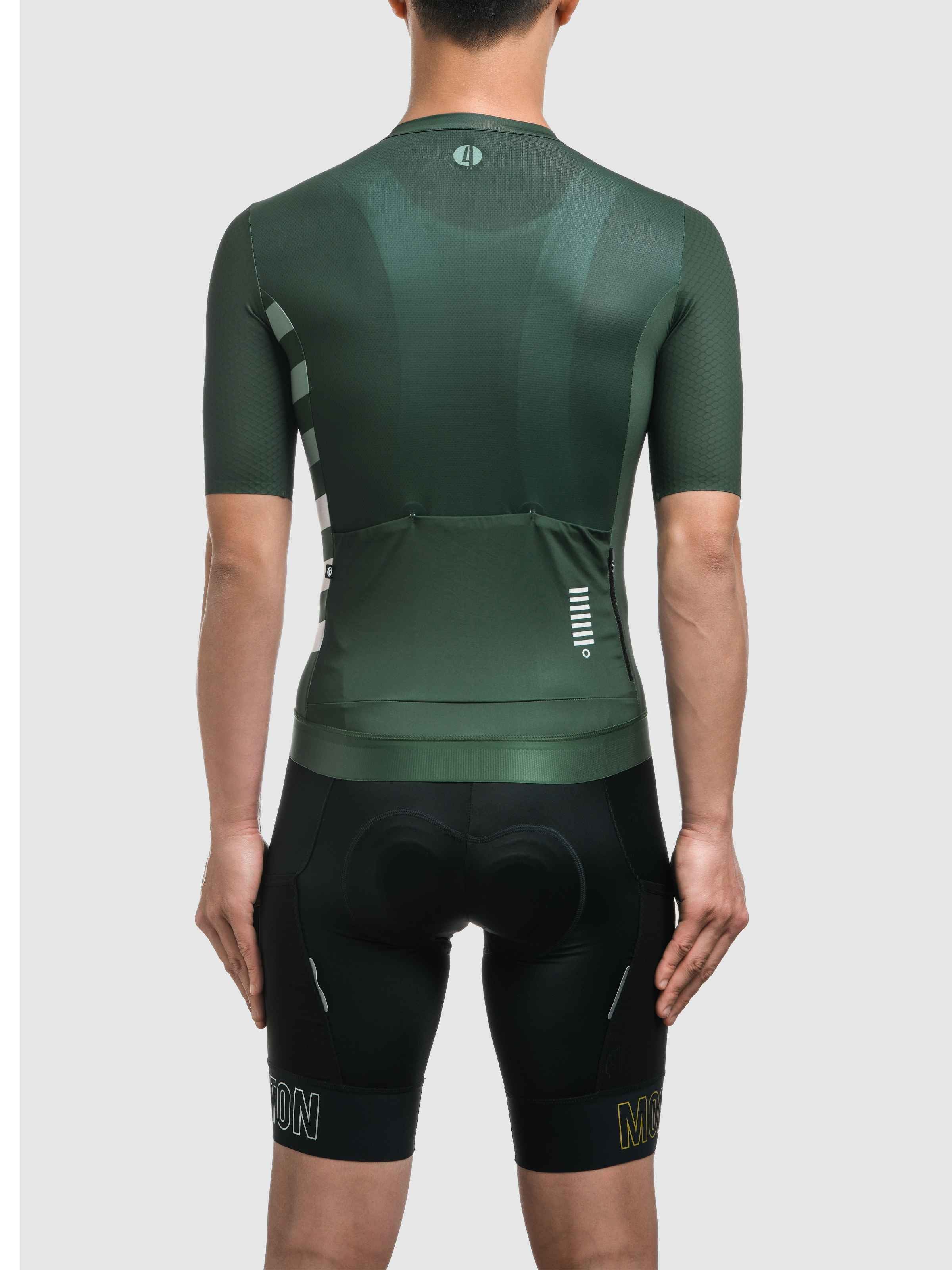 green cycling jersey