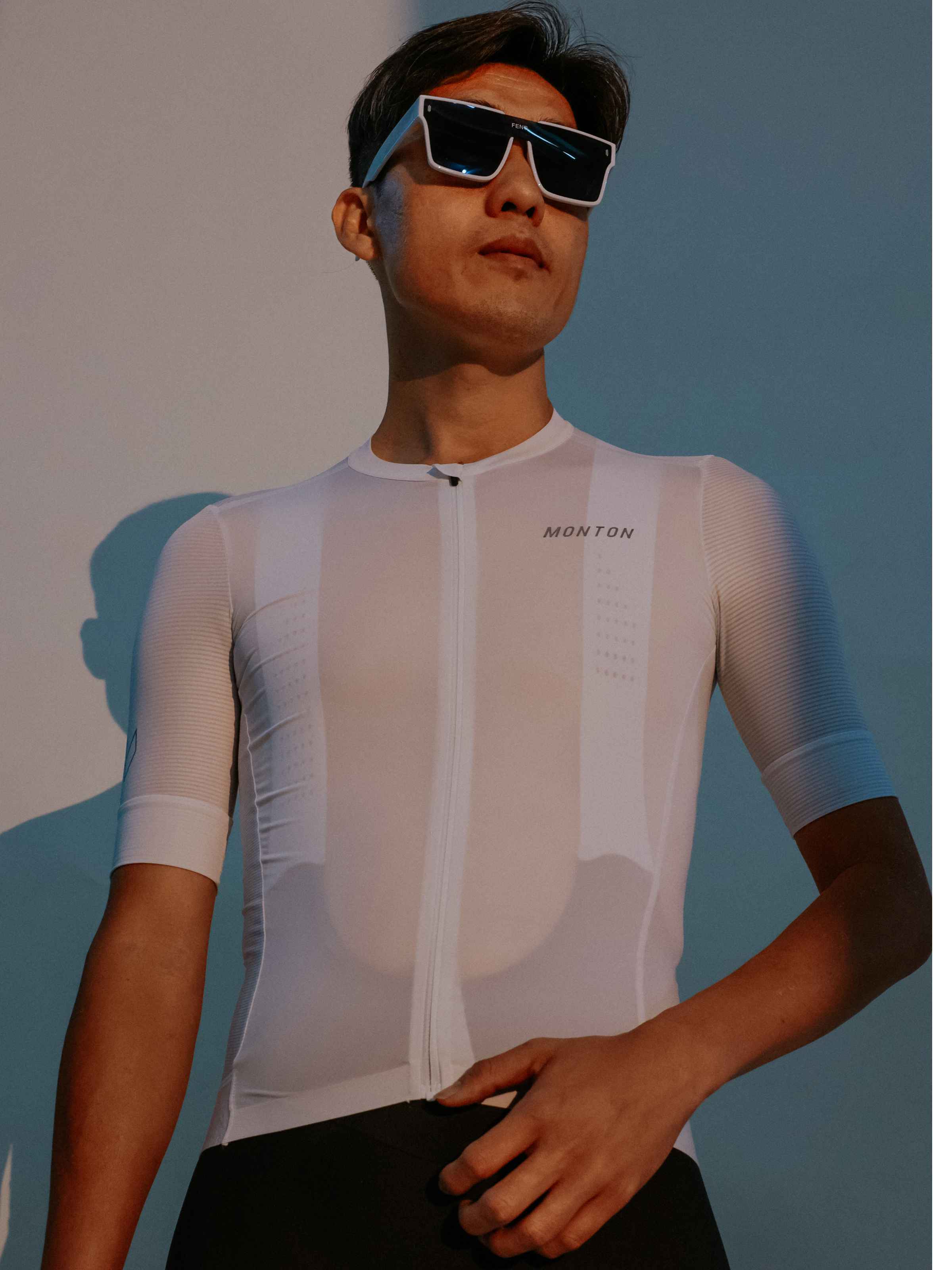 pro team white cycling jersey