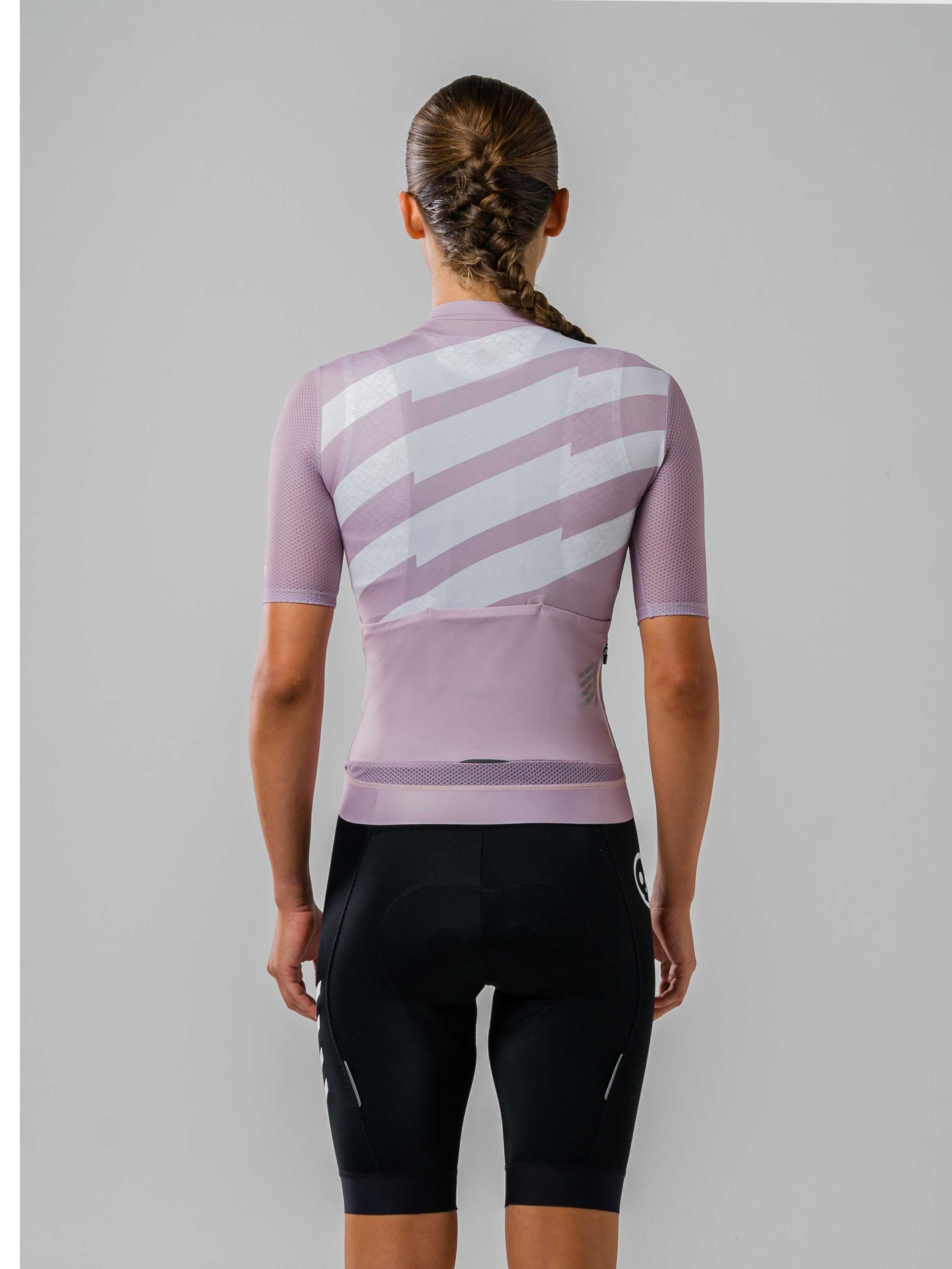 pink cycling jersey