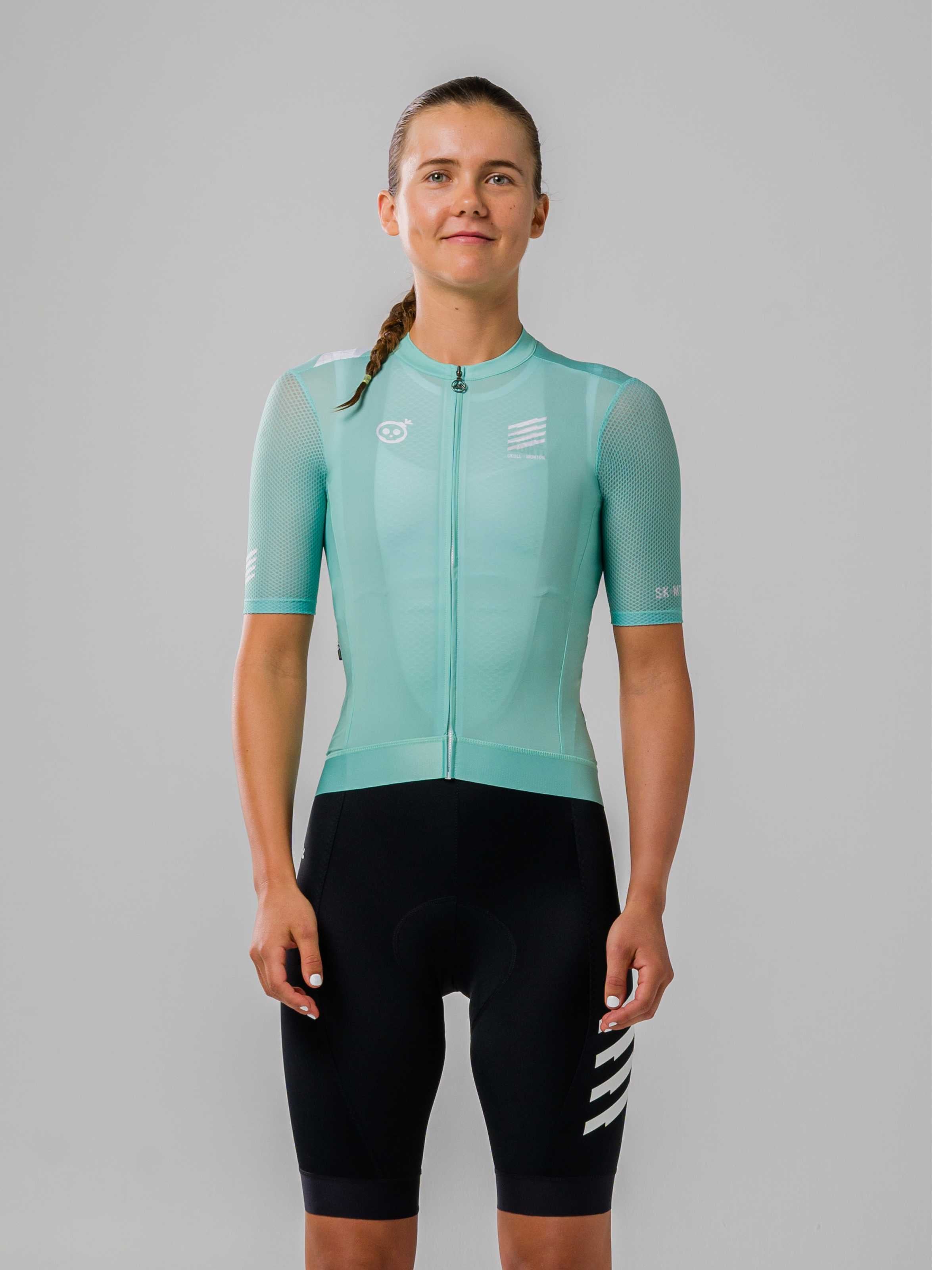 green cycling jersey