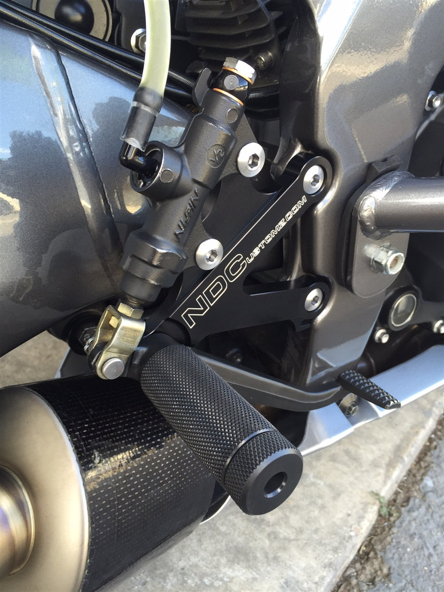 Kawasaki ZX6 Rearsets with Pegs - NDC – The Sic Shop LLC